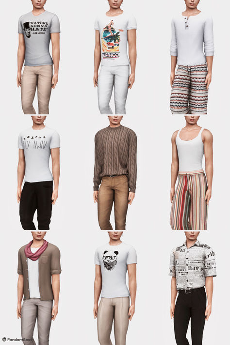 Ts4 Clothes, Clothes Cc, Mens Attire, Sims4 Cc, Unique Hairstyles, Maxis Match, Sims Cc, Band Tees, Sims 4