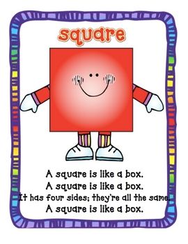 Here's a nice series of posters with shape poem songs for triangle, rectangle, square and circle. Farmer In The Dell, Shape Poems, Shape Songs, Shapes Lessons, Classroom Songs, Preschool Circle Time, Teaching Shapes, Prek Math, Preschool Music