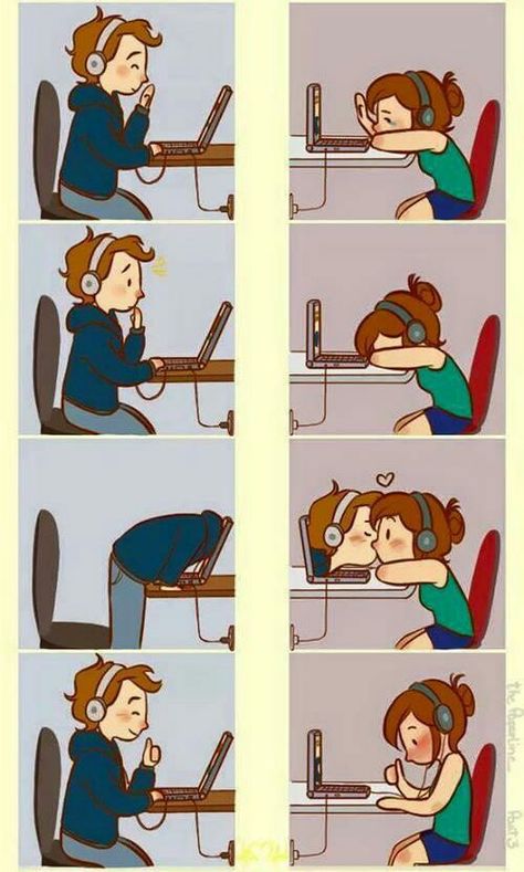 Look at what i just saw and felt the need to share! Distance is only as far as you make it. Cute Couple Comics, Distance Love, Couples Comics, Cute Love Cartoons, 웃긴 사진, Cute Stories, Funny Couples, The Perfect Guy, Distance Relationship