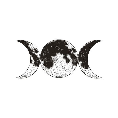 Illustration about Triple goddess symbol, three moons, wicca, witchcraft, magical symbol, vector illustration design. Illustration of satellite, cosmos, magic - 150502040 Three Moon Tattoo Triple Goddess, Three Moons Tattoo, Three Moon Tattoo, Triple Goddess Symbol, Three Moons, Goddess Symbol, Feminine Symbols, Goddess Symbols, Tattoo Time