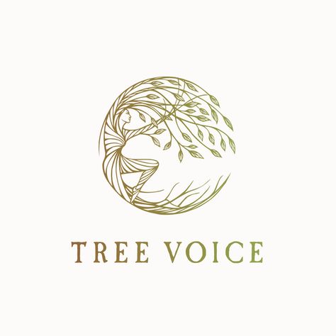 Hand drawn logo design for a person connected to the tree :) Tree Of Life Logo, Spiritual Logo, Massage Logo, Hand Drawn Logo Design, Tree Logo Design, Logo Desing, Inspiration Logo Design, Yoga Logo, Life Logo