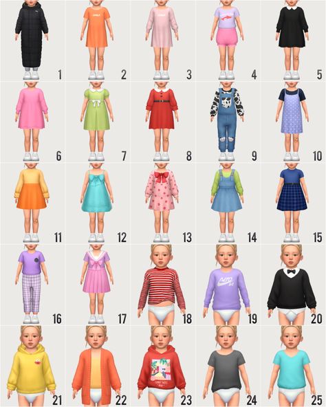 Toddler Cc Sims 4, Sims 4 Toddler Clothes, Cc Folder, Sims 4 Cc Kids Clothing, Sims Packs, Pelo Sims, The Sims 4 Packs, Sims 4 Children, Sims 4 Expansions