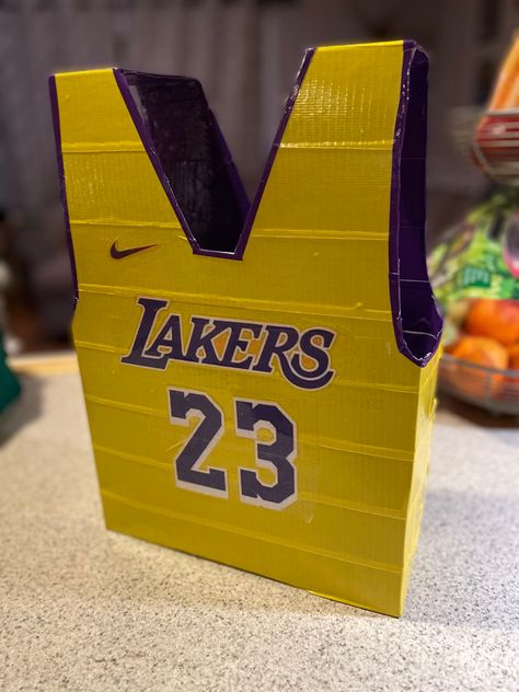 Sports Valentines Boxes For Boys, Lakers Valentine Box Ideas, Kobe Bryant Valentines Boxes, Michael Jordan Valentine Boxes, Basketball Jersey Valentines Boxes, Sports Valentine Box Ideas, Valentines Box Boys, Basketball Valentine Boxes, Soccer Valentines