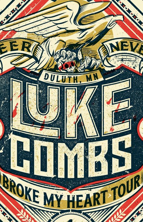 Luke Combs Poster, Concert Posters Ideas Fan, Concert Posters Ideas, Posters Ideas, Luke Combs, Gig Poster, Gig Posters, Concert Posters, Small Batch