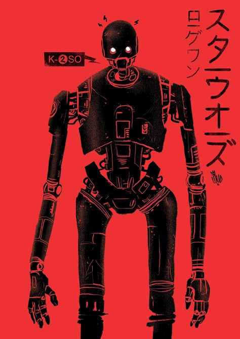 K-2SO Rogue One - Illustration K 2so, Rogue One Star Wars, Star Setting, Star Wars Background, Star Wars Droids, Star Wars Tattoo, Rogue One, Star Wars Wallpaper, Star Wars Artwork