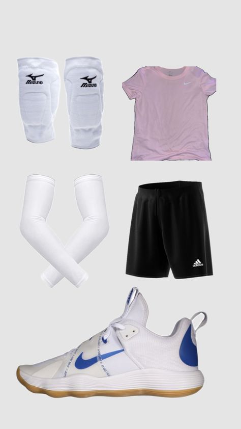 outfit pallavolo #oufit #volleyballoutfit #volleyball Volleyball Shorts Outfit, Volleyball Training, Volleyball Outfits, Training Clothes, Volleyball