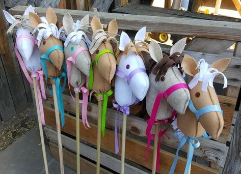 Stick Horse Party Favor - DIY Stick Horse Head Only - Party Activity - Party Craft