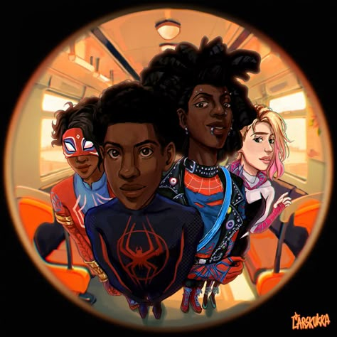 Spider Squad, Fisheye Perspective, Spiderman Atsv, Hobie Brown, Spider People, Spider Punk, Spider Man Across The Spider Verse, Into The Spiderverse, Into The Spider Verse