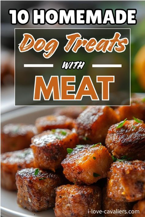 Searching for healthy homemade dog treats with meat? Our guide features 10 DIY recipes that are both nutritious and delicious! With just 3 or 4 ingredients like fresh chicken, tuna, beef, or turkey, these treats are perfect for keeping your dog happy and healthy. Click to learn how to make these tasty meat-based dog treats at home! How To Make Rawhide Dog Chews, Soft Dog Treats Homemade Meat, Soft Dog Treats For Senior Dogs, Venison Dog Treats, Homemade Dog Jerky Treats, Beef Heart Dog Treats, Homemade Meat Dog Treats, Raw Chicken For Dogs, High Calorie Dog Treats