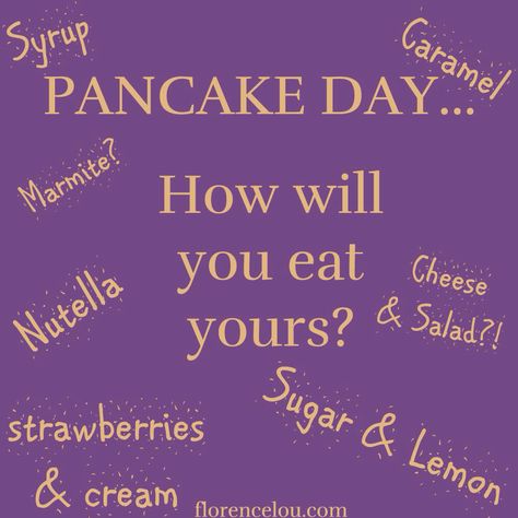 Happy Pankcake Day - How will you eat yours? Shrove Tuesday Yummy Pancakes! Shrove Tuesday Quotes, Yummy Pancakes, Sweet Pancakes, Happy Pancake Day, Pancake Tuesday, Funny Illusions, Interactive Facebook Posts, Therapeutic Recreation, Shrove Tuesday