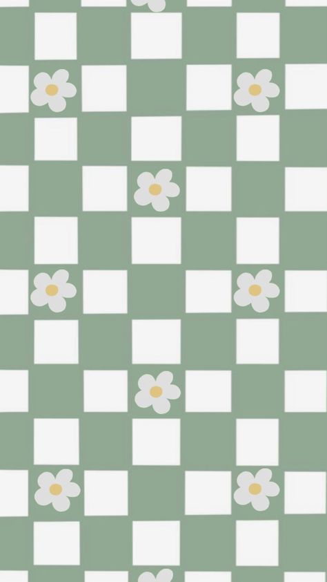 #wallpaper green checkers with flowers wallpaper Checkered Flower Wallpaper, Green Checkered Wallpaper, Checkered Wallpaper, Checkered Flower, Lucy And Yak, Green Checkered, Wallpaper Green, Flowers Wallpaper, Flower Wallpaper