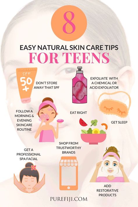 In a just a few weeks school will start to reopen. This means a new routine is required since your schedule will be busy with after school activities like sports, band, and extracurriculars. Read on to learn 8 tips for getting your post-summer skin back into a healthy, glowing state from #PureFiji | Natural Skin Care Tips for Natural Beauty #backtoschool #backtoschoolskincare #skincaretips #skincareroutine Teen Skincare, Skincare Inspiration, Best Skin Care Routine, Makeup For Teens, Skin Care Steps, Facial Spa, Summer Skin, Skin Care Brands, Diy Beauty Hacks