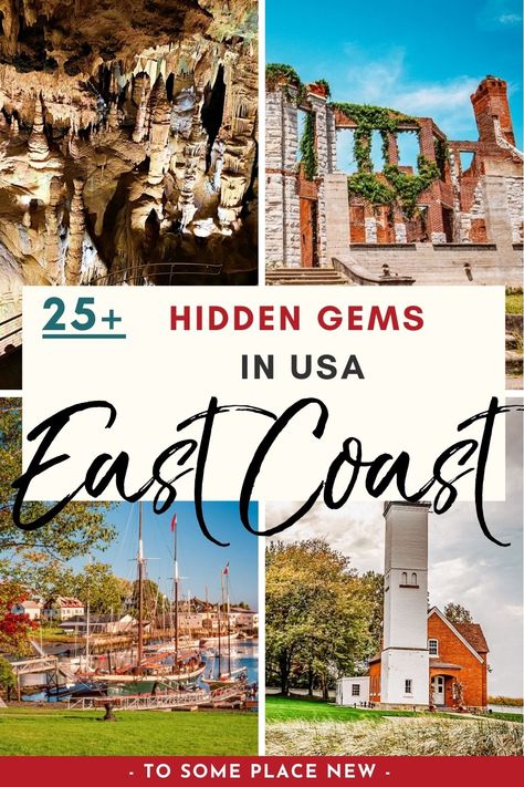 25 Hidden Gems on East Coast: Vacation Spots - tosomeplacenew Best East Coast Vacations, Usa Itinerary, Vacation Places In Usa, Travel Destinations Usa, East Coast Vacation, East Coast Beaches, East Coast Usa, East Coast Travel, East Coast Road Trip