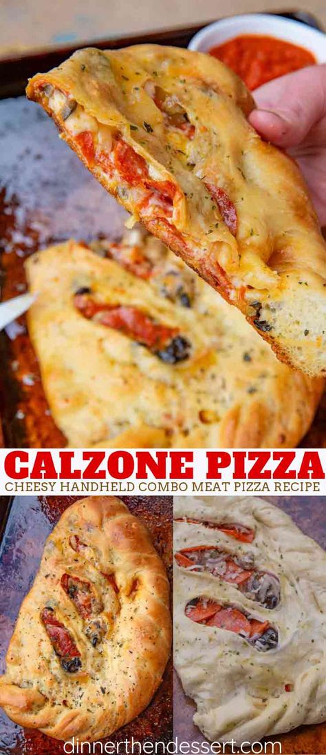 Easy Calzone Recipe, Pepperoni Calzone, Easy Calzone, Meat Pizza Recipes, Calzone Recipe Easy, Homemade Calzone, White Pizza Recipes, Pizza Pepperoni, Chef Boyardee