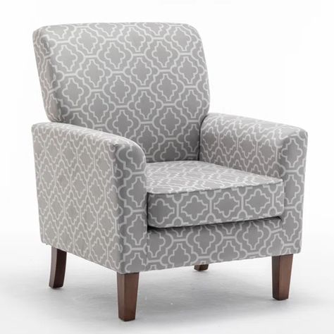 Zona Upholstered Armchair White Armchair, Comfy Accent Chairs, Upholstery Armchair, Accent Chair Bedroom, Cloth Pattern, Upholstered Armchair, Bedroom And Office, Modern Accent Chair, Accent Arm Chairs