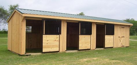 Custom Horse Barn Builders & Portable Horse Barns For Sale | Deer Creek Structures Horse Run In Shelter, Shed Row Horse Barn, Simple Horse Barns, Small Horse Barns, Portable Sheds, Horse Shed, Barn Layout, Horse Farm Ideas, Horse Barn Ideas Stables