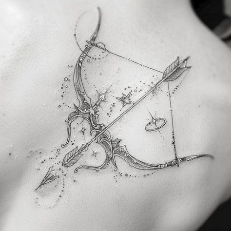 Woman With Bow And Arrow Tattoo, Archery Bow Tattoo, Bow And Arrow Tattoo Designs, Arrow And Bow Tattoo, Crossbow Tattoo, Bow And Arrow Tattoos, Bow Arrow Tattoos, Bow And Arrow Tattoo, Archery Tattoo