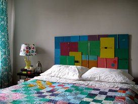 How to Make a Book Headboard: 6 Steps (with Pictures) Book Headboard, Cover Headboard, Upcycle Headboard, Pretty Scrapbook, Make Your Own Headboard, How To Make Headboard, Chasing Rainbows, Headboard Cover, Head Board