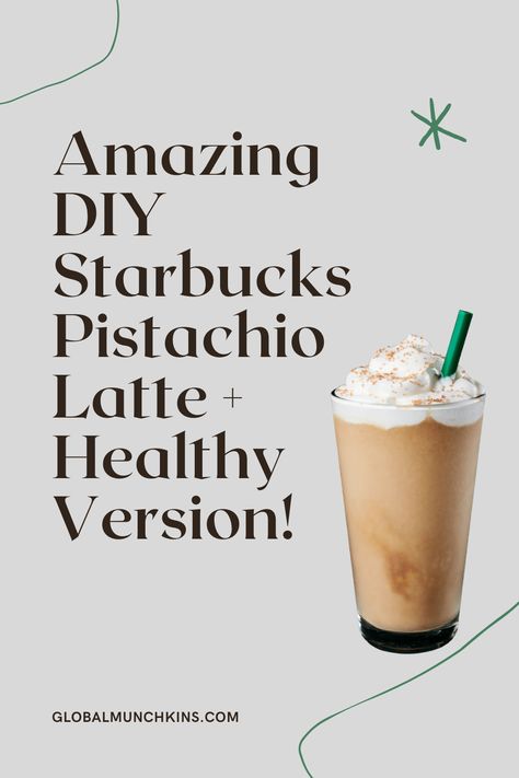 Starbucks Pistachio Latte Recipe, Pistachio Cold Brew Starbucks, Pistachio Iced Latte, Starbucks Pistachio Drinks, Starbucks Pistachio Latte, Pistachio Drink, Frother Recipes, Pistachio Coffee, Barista Recipe