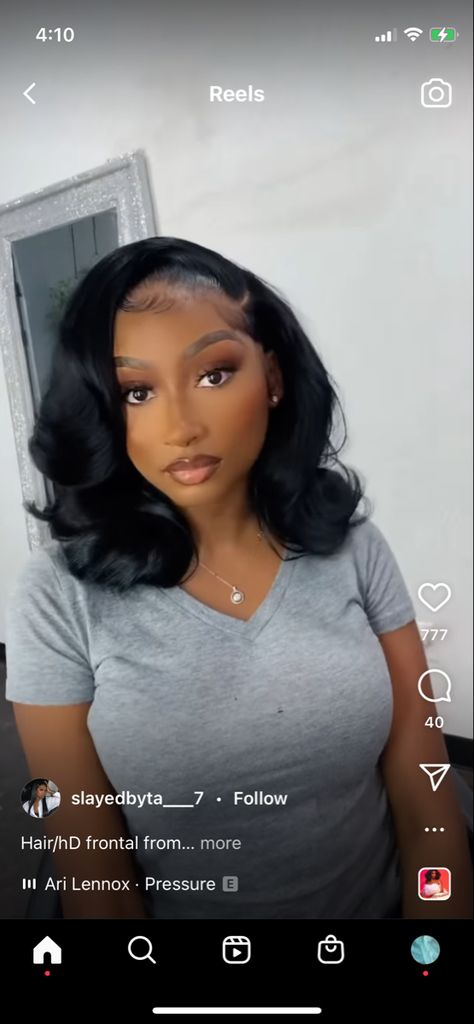 Hairstyles For Wavy Hair, Frontal Wig Hairstyles, Sew In Hairstyles, Birthday Hairstyles, Quick Weave Hairstyles, Frontal Hairstyles, Hair Laid, Dope Hairstyles, Front Lace Wigs Human Hair