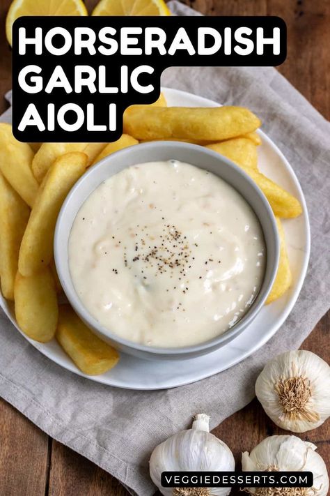 Garlic Horseradish Sauce, Cooking With Horseradish, Horseradish Burger Sauce, Garlic Horseradish Aioli, Creamy Horseradish Dressing, Horsy Sauce Recipe, Horseradish Mayo Recipe, Horseradish Aioli Sauce Recipe, Aoli Sauce Recipes