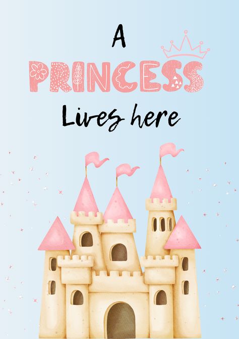 Affirmations Printable, Princess Art, Wall Posters, Printable Poster, A Princess, Posters Printable, Png Download, Pdf Download, Poster Wall