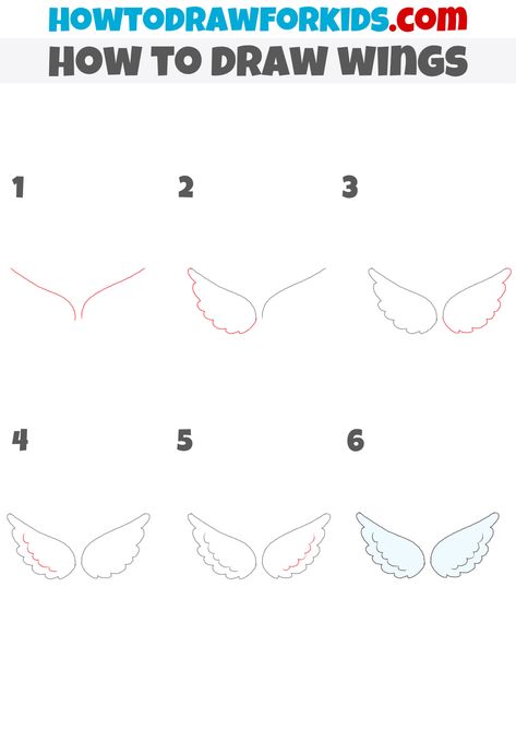 How To Draw Fairy Wings Step By Step, Angel Wings Drawing Easy Step By Step, Wings Drawing Step By Step, How To Draw Angel Wings Step By Step, How To Draw Angel Wings, How To Draw Wings, Draw Wings, Angel Wings Drawing, Butterfly Art Drawing