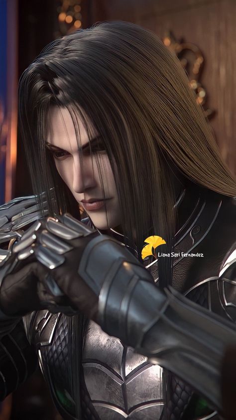 Memories Anime, Goth Anime, Black Hair Video, Final Fantasy Sephiroth, Angel Wings Art, Legend Wallpaper, Chinese Donghua, Final Fantasy Artwork, Character Pictures