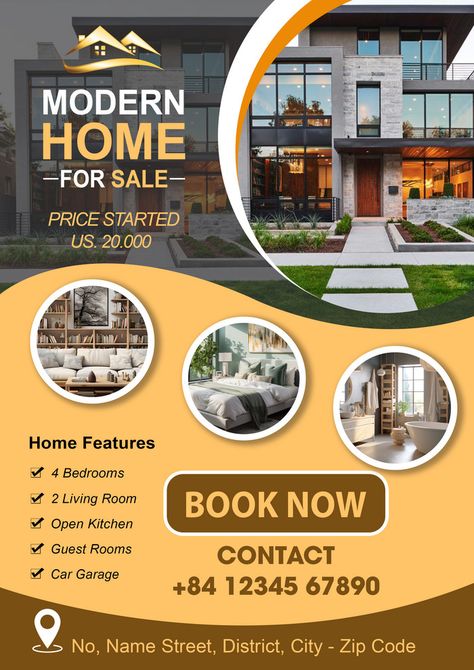 PSD Real Estate Poster Flyer Design Template#pikbest##Templates Real Estate Poster Design Graphics, Real Estate Template Design, Real State Graphic Design Poster, Real Estate Posters, Real Estate Graphic Design, Real Estate Poster Design, Real Estate Designs, Construction Poster, Construction Flyer