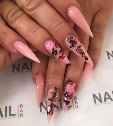 Self Love Nails, Crazy Nail Designs, Pretty Nail Art Designs, Crazy Nails, Pretty Nail Art, Love Nails, Makeup Nails, Art Designs, Nail Ideas