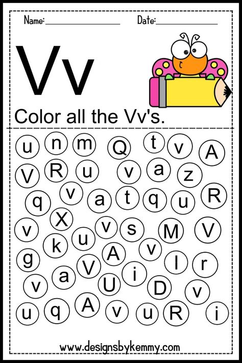 Color by letter alphabet worksheets pack for a lot of fun letter recognition practice! These Printables will engage your kids and make learning and teaching the alphabet fun! The printables can be used for homeschooling, preschool activities at home, you can incorporate it into your homeschool curriculum preschool or as homeschool resources. Alphabet worksheets preschool | alphabet learning activities | alphabet handwriting #printable #homeschool #alphabetactivities #preschool #freeprintables Abeka Preschool K3, Alphabet Learning Activities, Letter V Worksheets, Tracing Letters Preschool, Find And Color, Curriculum Preschool, Alphabet Handwriting, Printable Alphabet Worksheets, Homeschooling Preschool