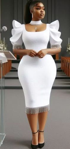 White Short Dress Outfit, Pencil Gown Styles, Ankara Pencil Dress, Ankara Short Gown Dresses, Short Dress Outfit, Pencil Gown, Lace Dress Classy, Fancy Short Dresses, Classy Short Dresses