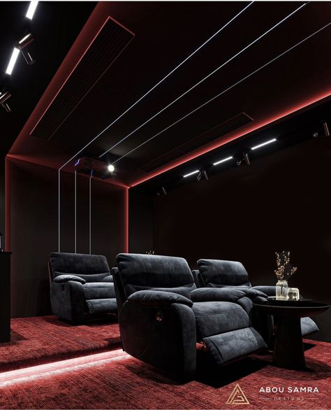 Home Theatre Ceiling Design, Home Theater Ceiling Design, Home Theater Design Modern, Luxury Home Cinema Room, Cinema Room Design, Projection Room, Home Theatre Design, Home Theater Room Design, Theater Rooms