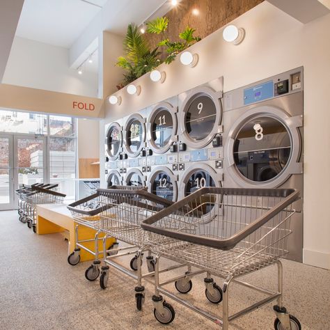 Laundromat Design, Storm Designs, National Small Business Week, Laundromat Business, Small Business Week, Laundry Business, Coin Laundry, Commercial Laundry, Wash And Fold