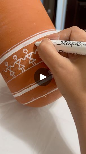 26K views · 2.1K reactions | Let’s transform this plain glass jar into a beautiful terracotta pot!

Shoutout to @sharpie for their amazing markers that helped add those perfect finishing touches! ✨🖊️ 

✨Perfect for adding an earthy vibe to your home decor! 🌿❤️ 
. 
. 
#SharpiePartner #DIYDecor #TerracottaArt #HomeDecorIdeas #DIYCrafts #ArtistaPayal #PotteryVibes #ArtisticTransformation #HandmadeWithLove #GlassToTerracotta #CraftIdeas #IndianArt
[DIY home decor ideas, viral craft projects, easy terracotta DIY, glass jar transformations, acrylic paint hacks, trending DIY 2024, pottery look crafts, home decor crafts, Sharpie crafts, beginner-friendly DIYs, handmade terracotta art, DIY pottery ideas, creative art videos, DIY projects for viral reels, home decor transformations, satisfying cra Acrylic Paint Hacks, Mud Pot Painting Ideas Indian, Clay Pot Painting Ideas, Terracotta Pot Painting Ideas, Terracotta Diy, Paint Hacks, Trending Diy, Terracotta Art, Craft From Waste Material