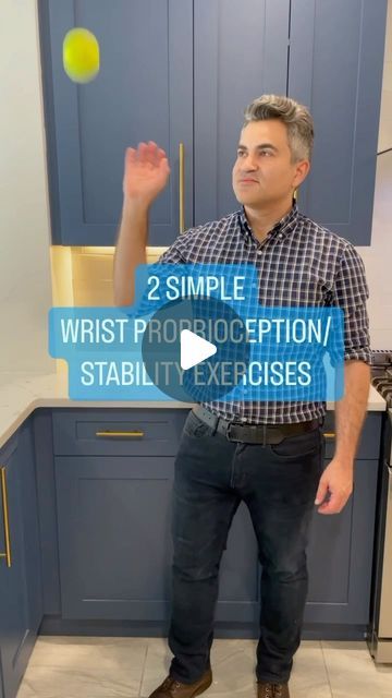 Eli Yovits OTR/L, CHT on Instagram: "💥 Wrist/Forearm proprioception/stability exercises💥  Here are 2 simple exercises to promote wrist and forearm proprioception, stability, and strength.  1️⃣ Toss tennis ball in the air with the forearm pronated, and then quickly catch it with the forearm still pronated.  2️⃣ Hold tennis ball out with arm fully extended and forearm pronated. Drop the ball and then quickly supinate the forearm to catch the ball as it drops.   🎾These exercises are easily upgradable by utilizing a heavier ball - in this case a 2lb exercise ball to increase resistance.   🦴Although these can be used for a variety of diagnoses, I really like these when a patient is guarded and rehabbing from an injury like a distal radius fracture, because these exercises help force the pat Wrist Drop Exercises, Distal Radius Fracture, Forearm Workout, Stability Exercises, Hand Exercises, Exercise Ball, Simple Exercises, Hand Therapy, Tennis Balls