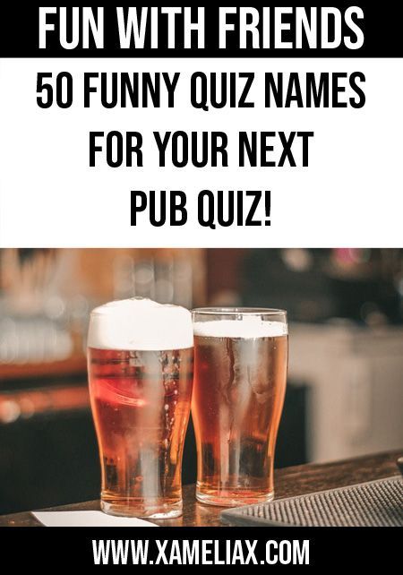 50 funny quiz team names for your next pub quiz! Pub Quiz Outfit, Trivia Team Names Funny, Running Team Names, Funny Name Generator, Funny Quiz, Funny Would You Rather, Birthday Quiz, Friends Quiz, Friends Trivia