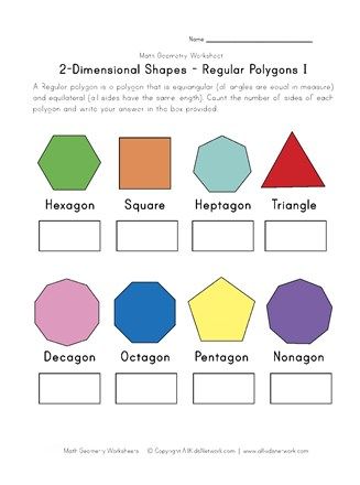 regular polygon worksheet  #preschool #kindergarten #freeresources #worksheet #printables Polygons 3rd Grade Activities, Polygons Worksheet, Pentagon Tracing Worksheet, Types Of Polygons, Polygon Activities, Polygons And Polygrams, Year 4 Maths, Classifying Triangles, Regular Hexagon