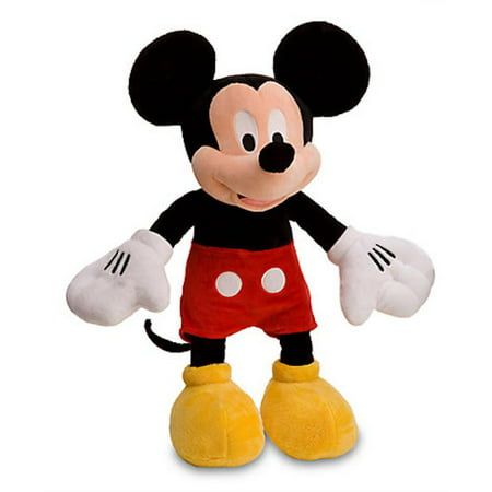 Detailed plush sculpturing Embroidered details Polyester / plastic pellets 18'' H (from heel to top of ear) new with tags Size: L. Mickey Roadster Racers, Mickey Mouse Doll, Mickey Mouse Plush, Disney Free, Mouse Plush, Karakter Disney, Disney Plush, Beanie Boos, Plush Toy Dolls