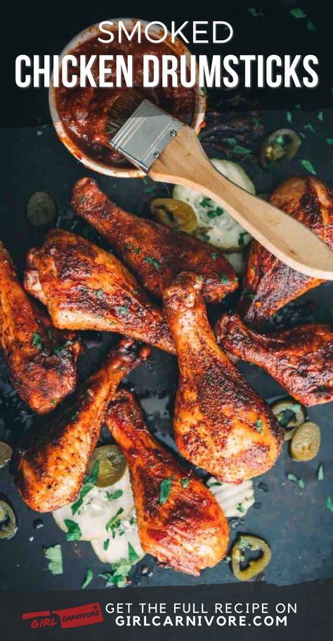 When it comes to the perfect recipe for cookouts and barbecues, it’s hard to top good smoked chicken drumsticks! Can you get the perfect hint of smoke flavor and juicy dark meat without burning anything – yes, and the trick is putting your smoker to work. Smoked Chicken Drummies, Smoked Chicken Drumsticks Electric Smoker, Traeger Drumsticks, Smoked Chicken Drumsticks, Grilled Drumsticks, Chicken Legs Recipes, Meat Ideas, Smoker Recipes Electric, Chicken Drums