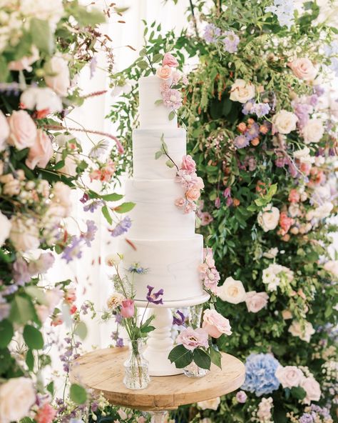 K & M married at the beautiful @hamswellhouse They designed a soft marble 4 tier with sugar flowers to echo the fresh flowers on the day. The floral arch was moved from the ceremony to surround the wedding cake and instantly elevated the cake setting, just perfect 💕 Venue @hamswellhouse Planner @weddingsbyfreyajane Photographer @helencawtephotography Florist @corkyandprince #cotswoldswedding #bathwedding #hamswellhouse #elegantweddingcake #2024wedding #2025weddings #weddingcakeideas ... Soft Marble, Wedding Cake Display, Wedding Cake Design, The Wedding Cake, Cotswolds Wedding, Vintage Videos, Elegant Wedding Cakes, Beautiful Cake, Cake Display