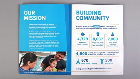 Building Our Community. Building Our Future. The Campaign for a Better Us. #brochuredesign # brochurelayout # brochuredesigninspiration #nonprofitbrochure #nonprofitbrochuredesign #nonprofitbrochuredesigninspiration  #ngodesigninspiration #trifoldbrochuredesignnonprofit Fundraising Brochure Design, Fundraising Brochure, Capital Campaign Brochure, Annual Report Layout, School Marketing, Brochure Design Layouts, Report Layout, Impact Report, Brand System