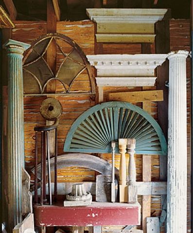 Decorating With Architectural Salvage Finds Architectural Pieces, Flea Market Finds, Flea Markets, Architectural Salvage, Architectural Elements, Flea Market, Repurpose, The Wall, Shabby Chic