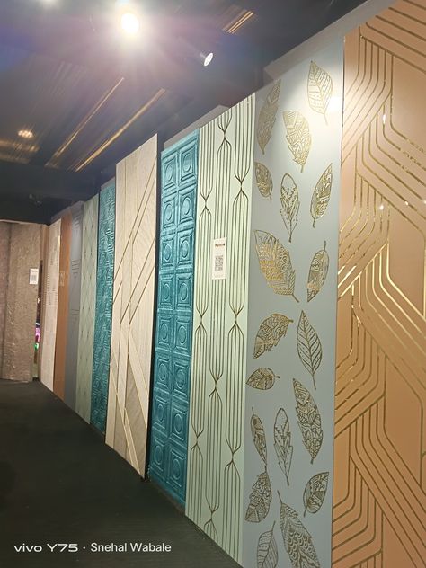 Pvc Wall Panels Bedroom, Wallpaper Wall Design, Toilet Tiles Design, Pvc Wall Panels Designs, Texture Interior Design, Floor Pattern Design, Main Doors, Wall Wardrobe Design, Kindergarten Interior