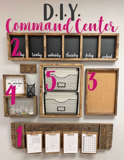 DIY Command center Part 3: Bulletin board - Fourth East Craft CO. Home Office Cork Board Ideas, Small Command Center Ideas, Kitchen Bulletin Board Ideas, Cork Board Ideas For Office, Pod Office, Command Wall, Family Command Center Wall, Family Planner Wall, Family Organization Wall