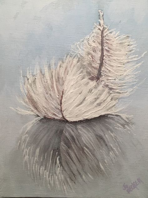 Drawing Perspective, Angel Feather, Angel Feathers, Watercolor Feather, Perspective Art, Feather Painting, White Feather, Beach Painting, Painting Inspo