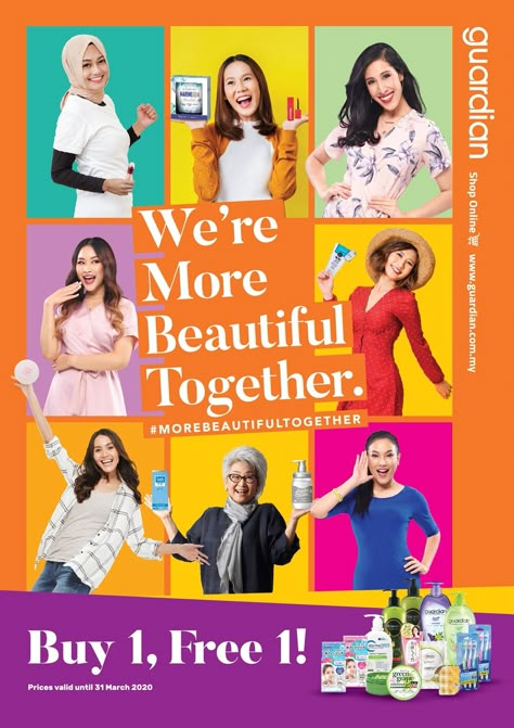 Guardian March Promotion Catalogue from 3 March 2020 until 31 March 2020 Promotion Design Ideas, Work Poster, Yearbook Design, Promotional Poster, Promotion Poster, Photo Layout, Mall Design, Promotion Design, Image Layout