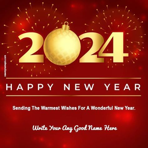 New Year Greeting, Name Wishes 2024, Blessing Messages 2024, Happy New Year Quotes, Beautiful Card 2024 celebration, Online Name Write Pictures, Wish You New Year, WhatsApp Status 2024 Blessings, 2024 Celebration, New Year Wishes Cards, Pictures Edit, New Year Wishes Quotes, Blessing Message, Happy New Year Message, Easy Rangoli Designs Diwali, Photo Maker