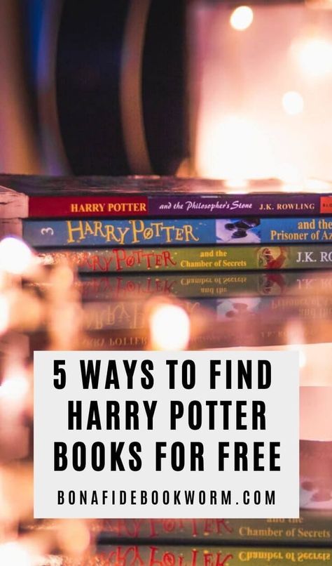 Looking to read the Harry Potter series? This is a series that many people love to read again and again...but if you don't own the Harry Potter books, how can you get them to read for free and legally? Well, here are 5 methods to try where you could find the Harry Potter books for free! | #reading #books #harrypotter | read Harry Potter books | read Harry Potter again | Harry Potter free books | read Harry Potter free | free Harry Potter books | read Harry Potter books free Must Read Fiction Books, Harry Potter Free, Must Read Novels, Feel Good Books, Read For Free, Books For Free, Free Novels, Middle Grade Books, Book Enthusiast