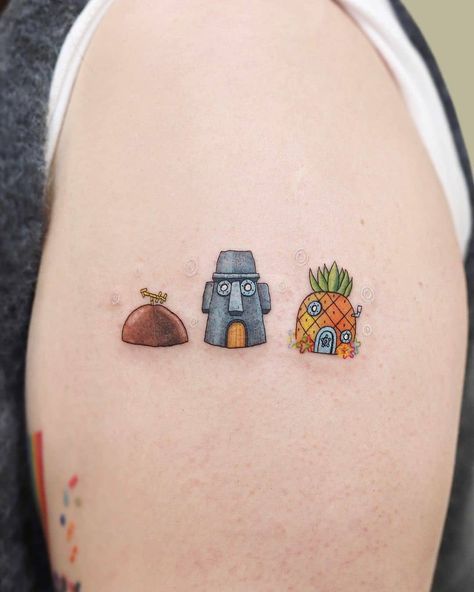 Maching Tattoos, 42 Tattoo, Cute Matching Tattoos, Matching Friend Tattoos, Pineapple Tattoo, Sibling Tattoos, Doodle Tattoo, Парные Тату, Cute Little Tattoos